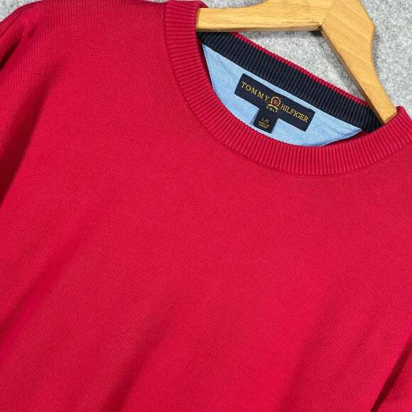 Tommy Hilfiger Other - Tommy Hilfiger Golf Men's L Crewneck Knit Pullover Sweater in Red